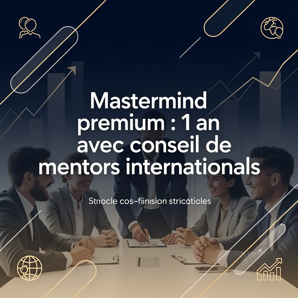 Mastermind premium : 1 an avec conseil de mentors internationaux